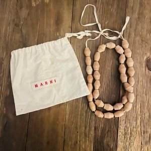 Marni wooden bead necklace